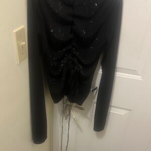 House of CB Black Long Sleeve Top